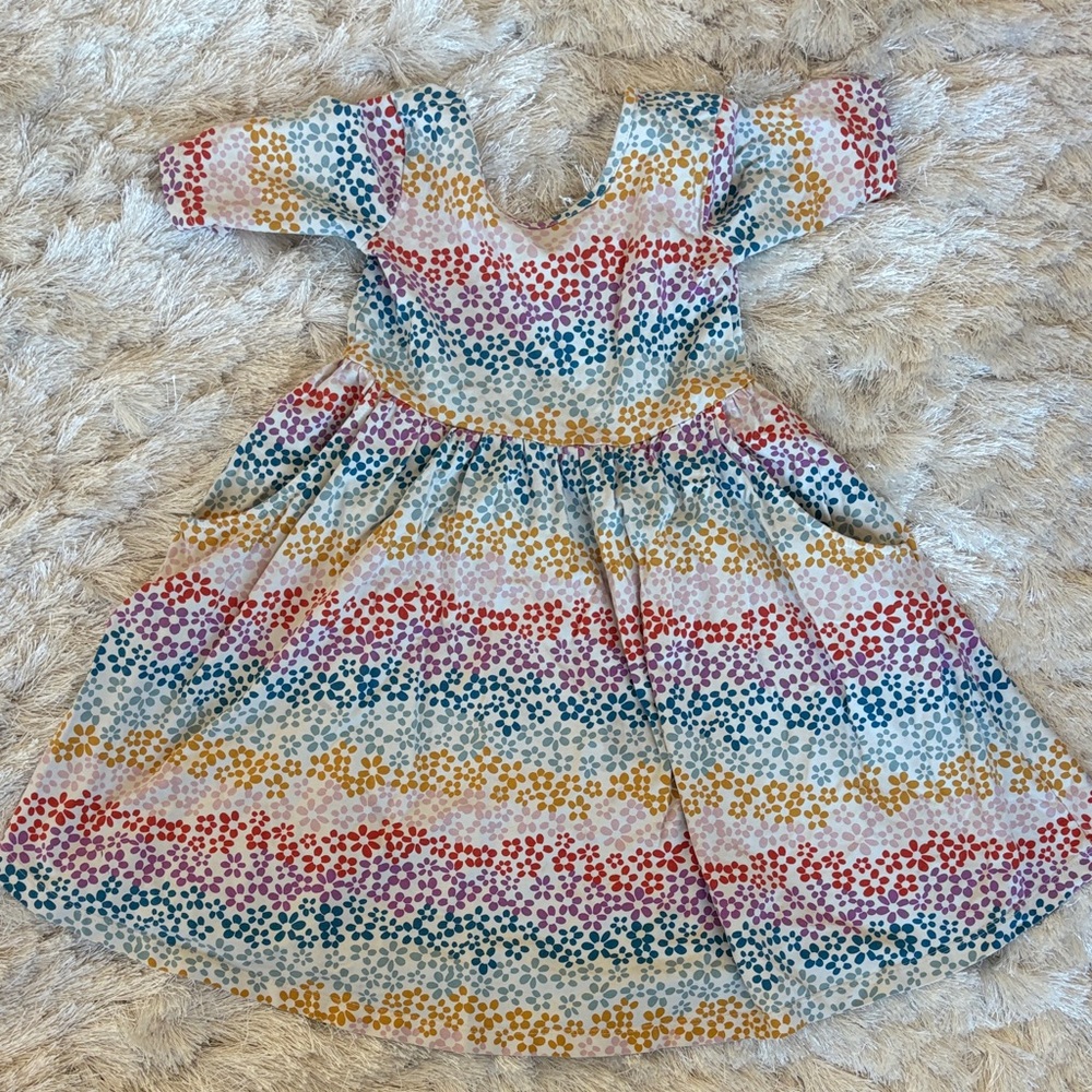 Hanna Andersson Multicolor Floral Kids Dress